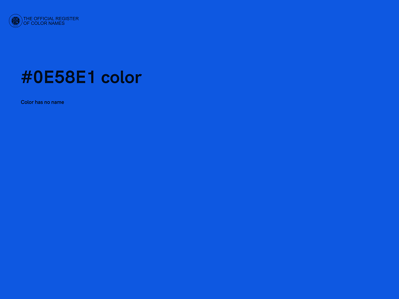 #0E58E1 color image