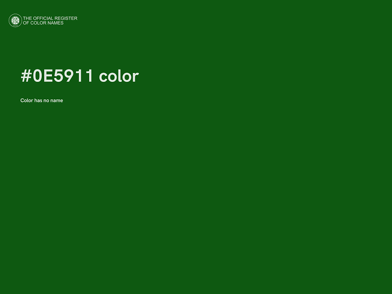 #0E5911 color image