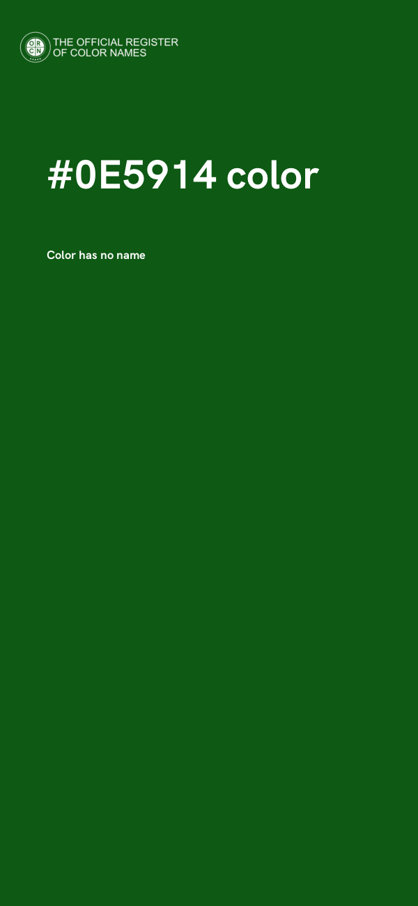 #0E5914 color image