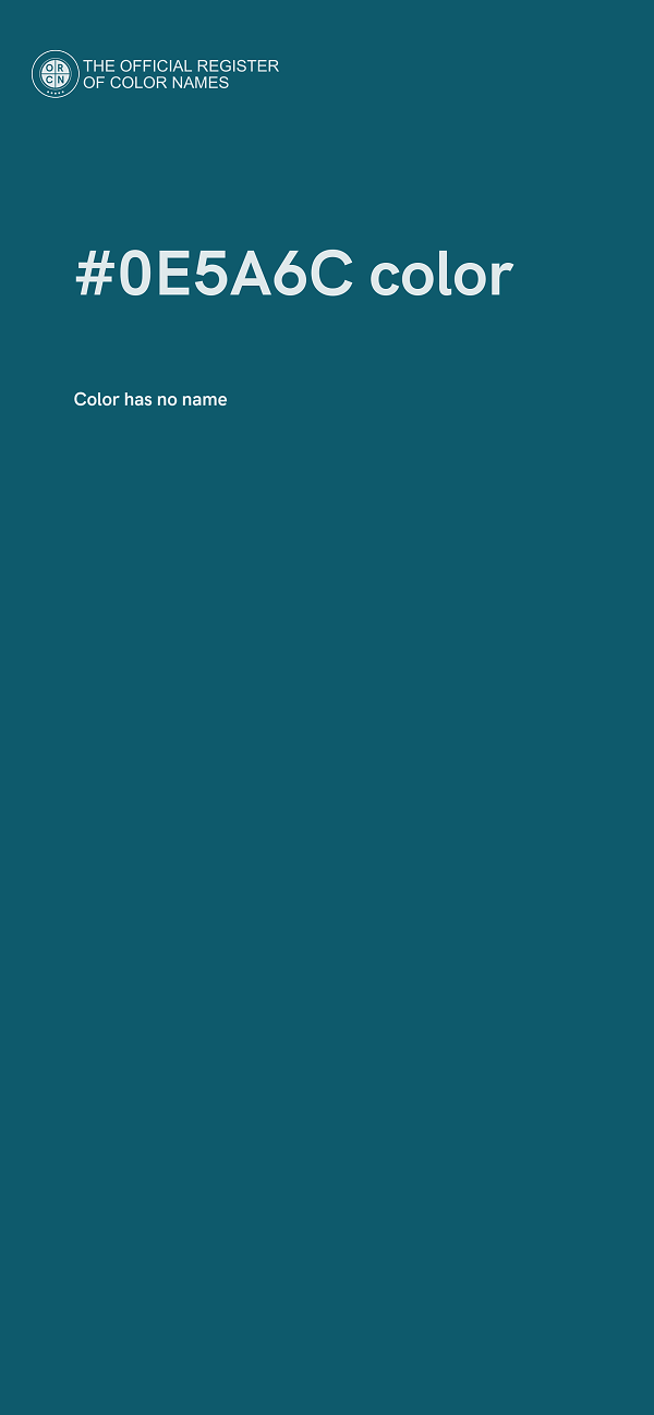 #0E5A6C color image