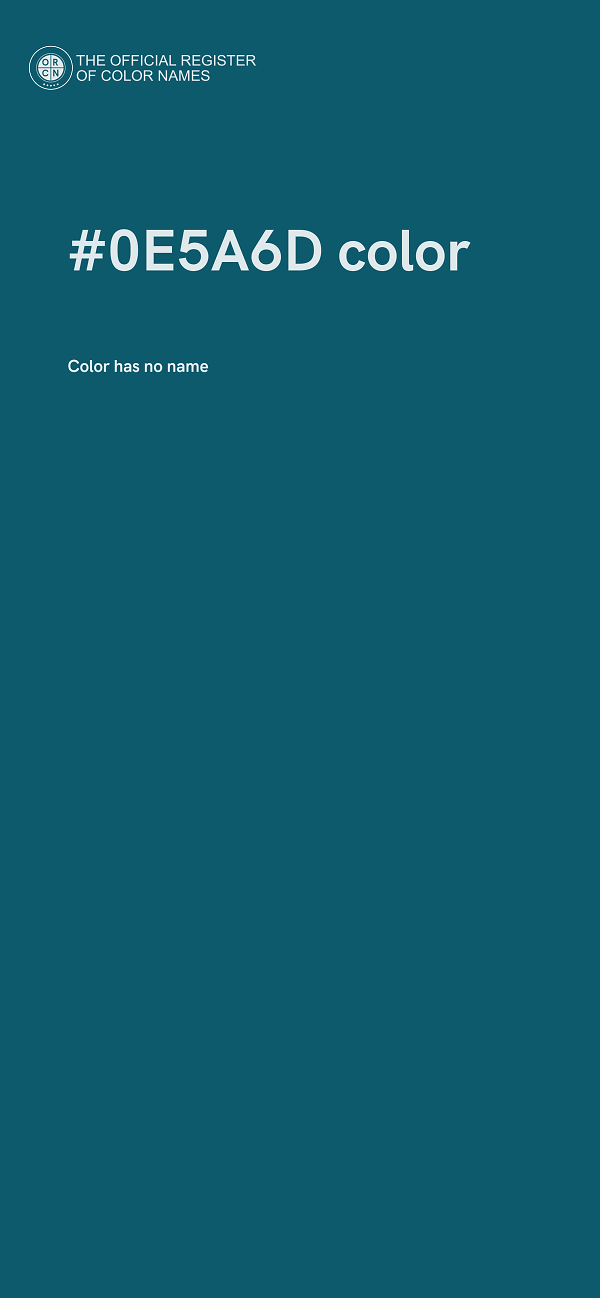 #0E5A6D color image