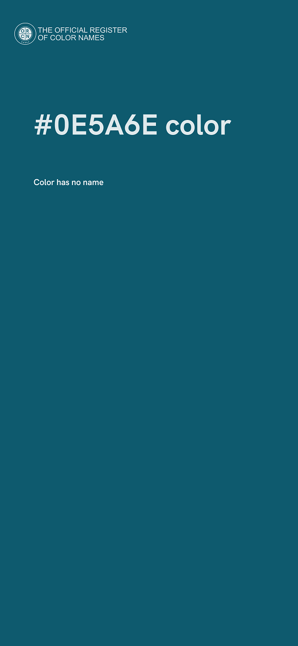 #0E5A6E color image