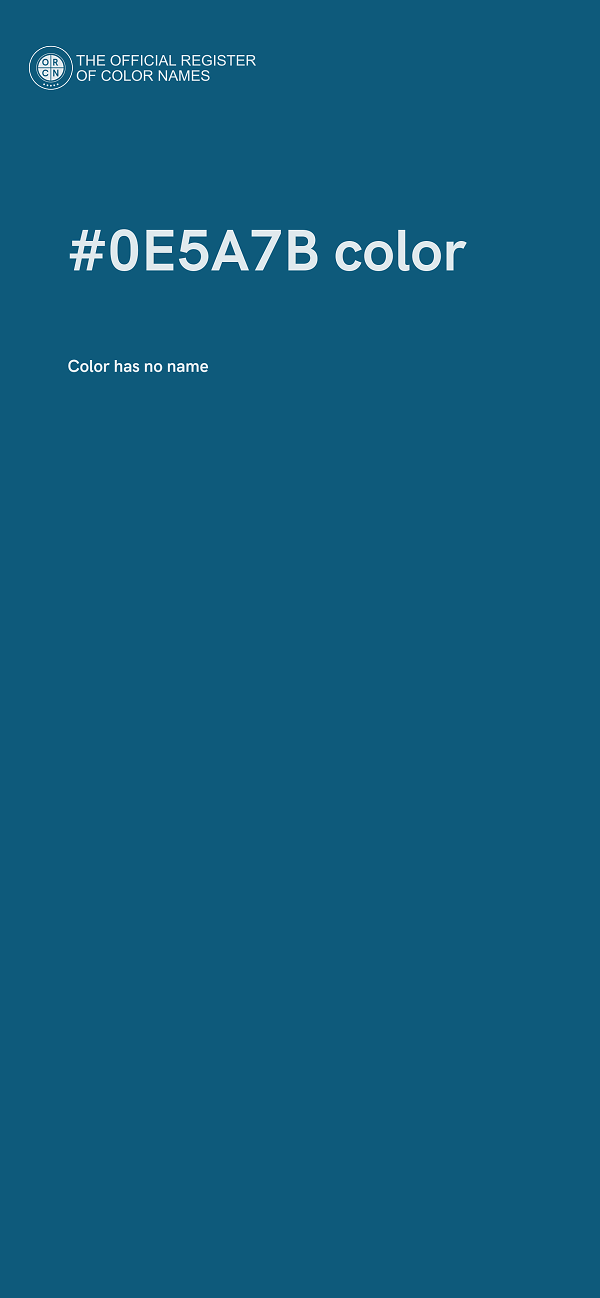#0E5A7B color image