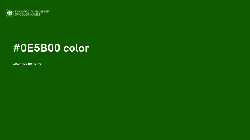#0E5B00 color image