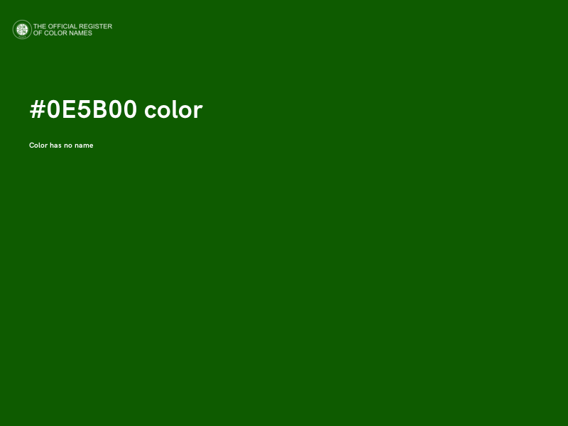 #0E5B00 color image