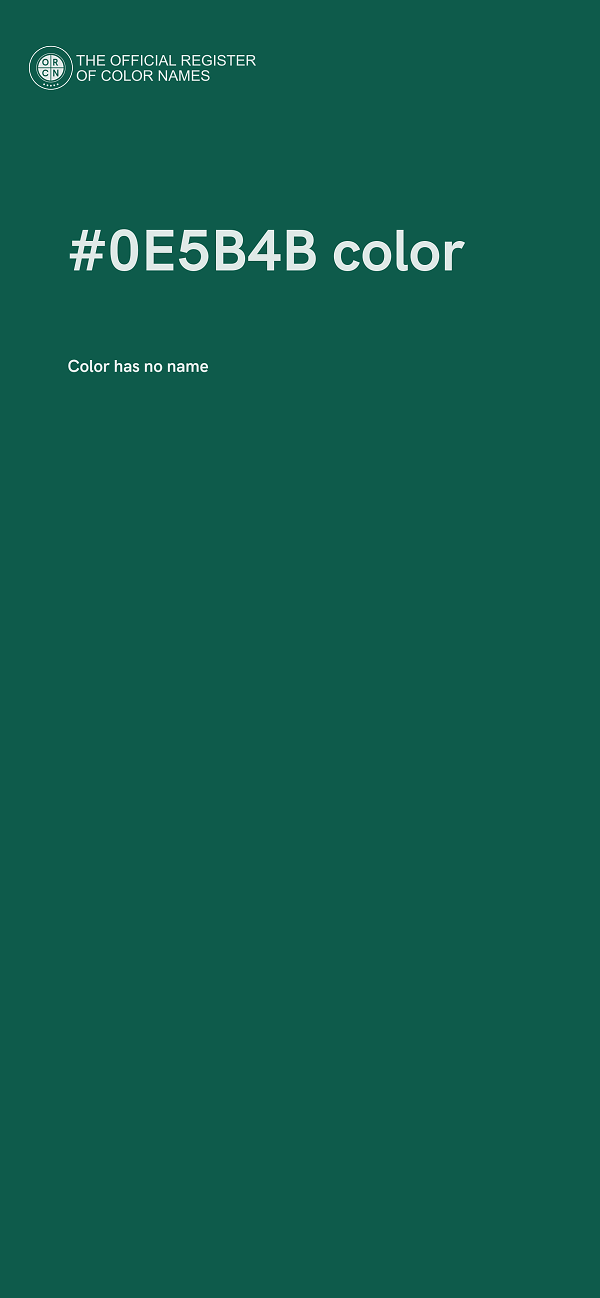 #0E5B4B color image