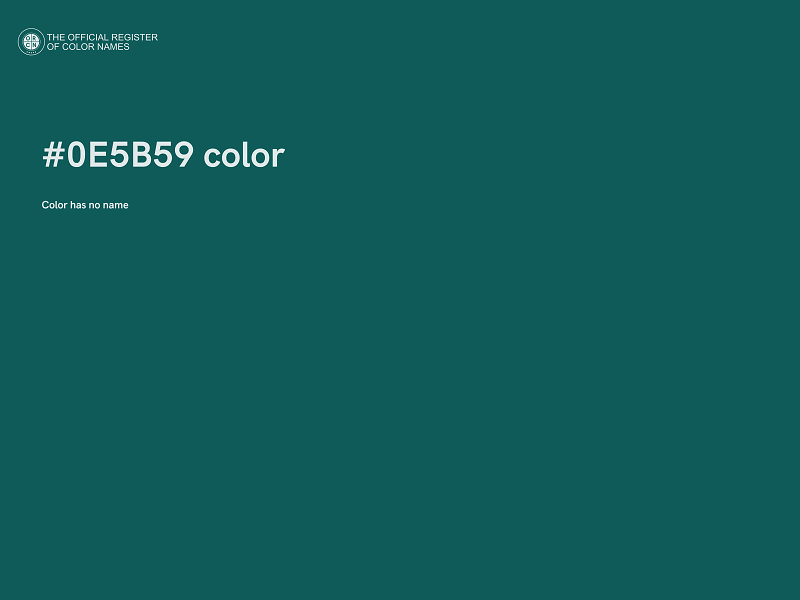 #0E5B59 color image