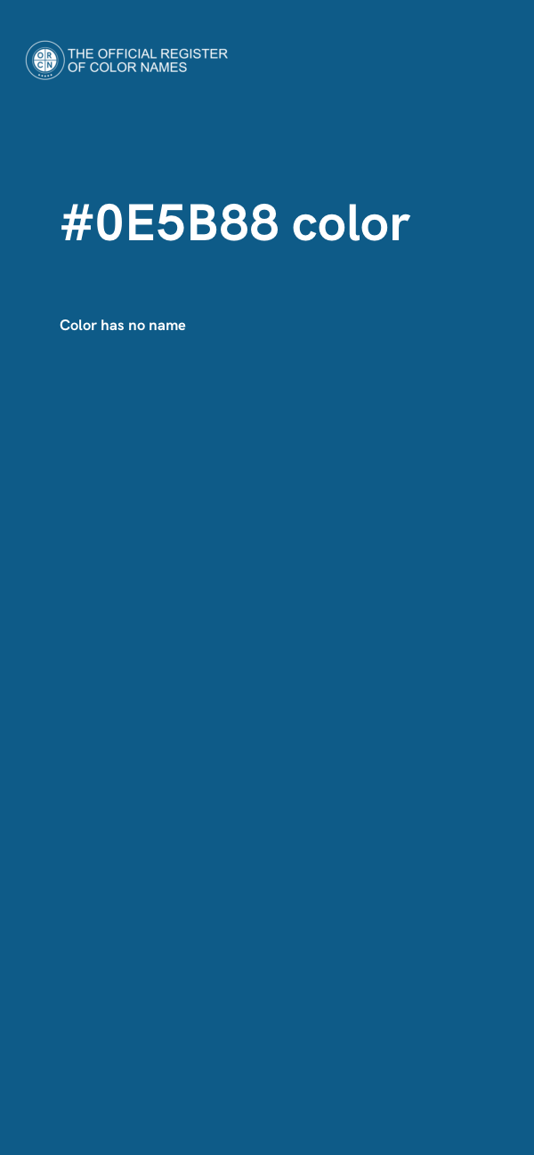 #0E5B88 color image