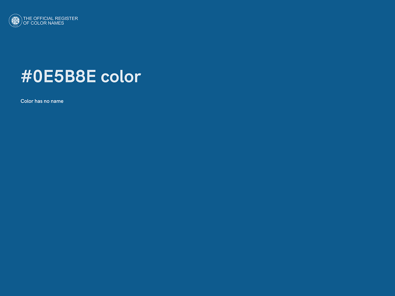 #0E5B8E color image