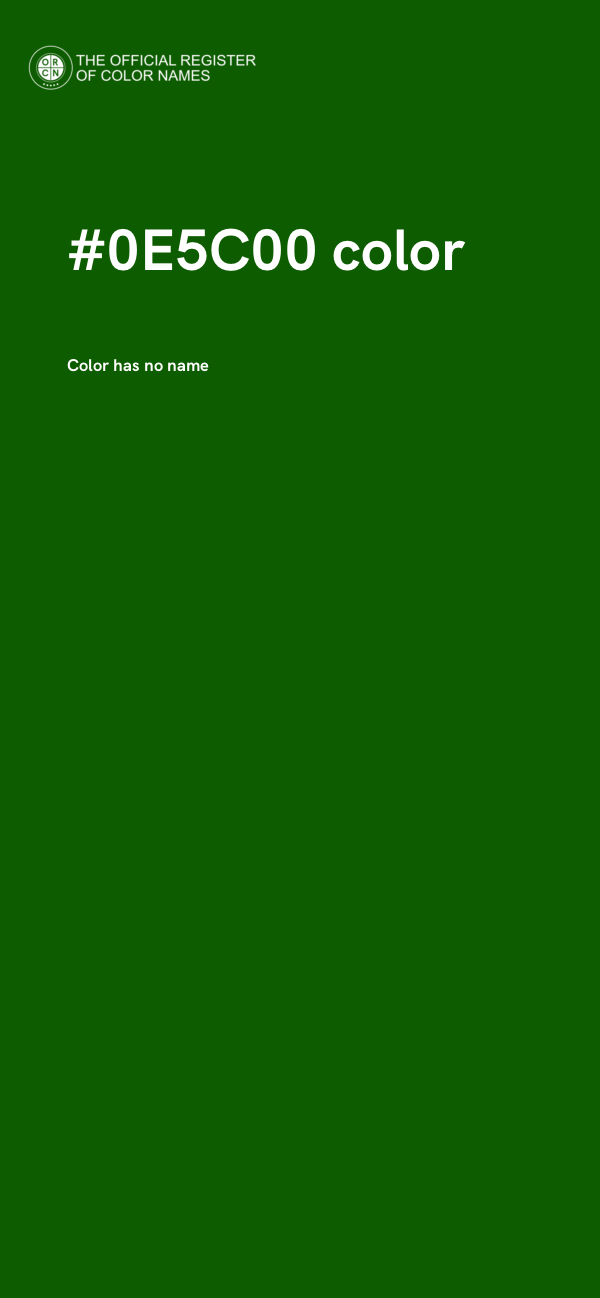 #0E5C00 color image