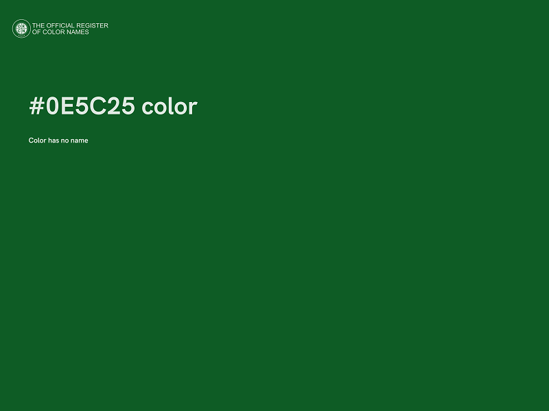 #0E5C25 color image