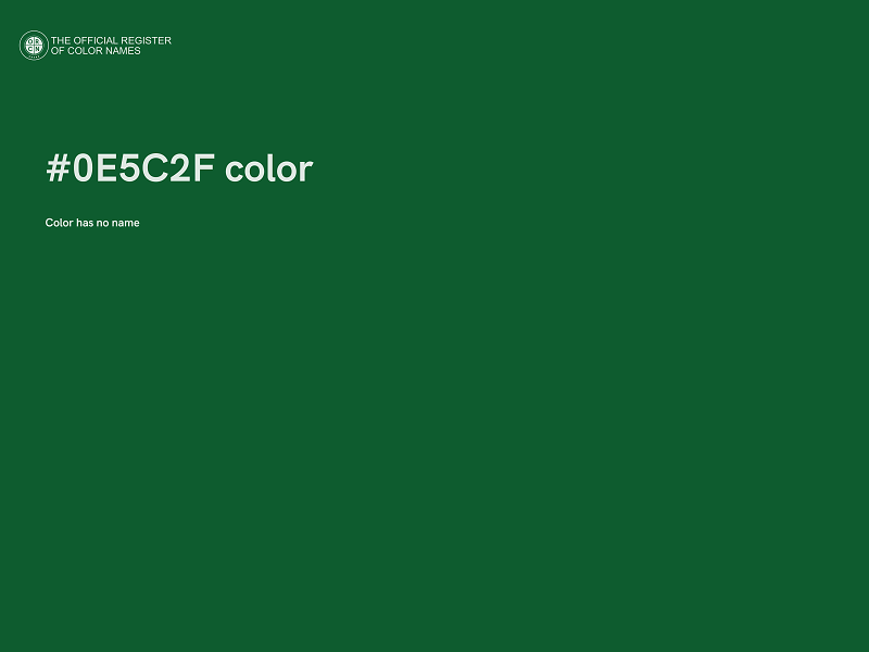 #0E5C2F color image