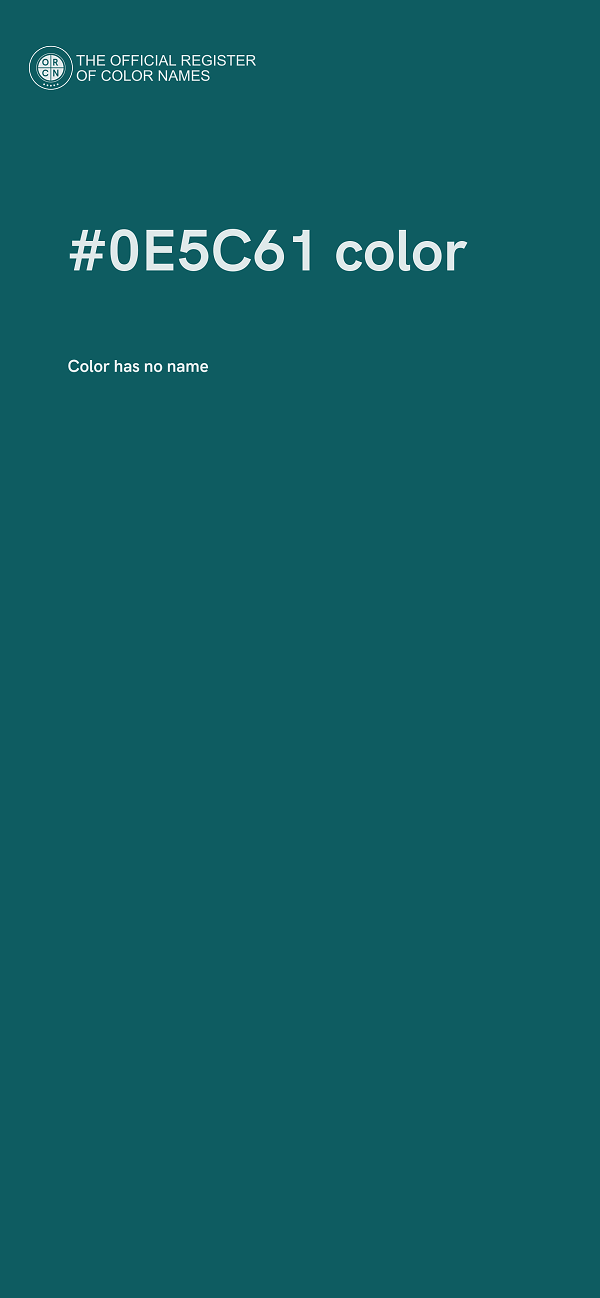 #0E5C61 color image