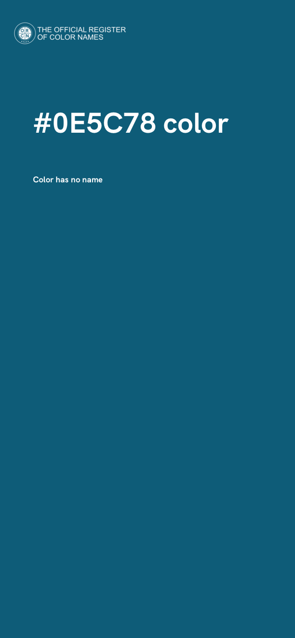 #0E5C78 color image