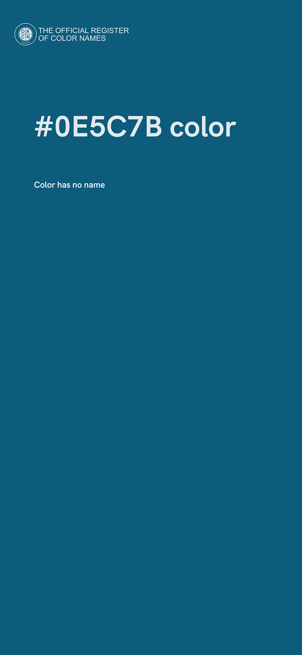 #0E5C7B color image
