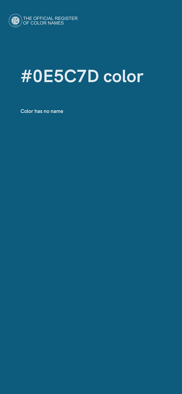 #0E5C7D color image