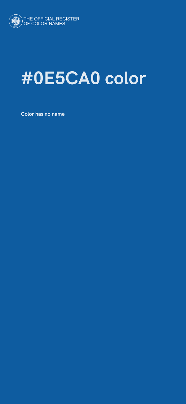 #0E5CA0 color image