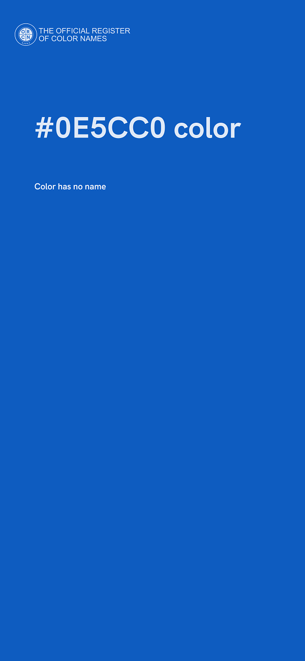 #0E5CC0 color image