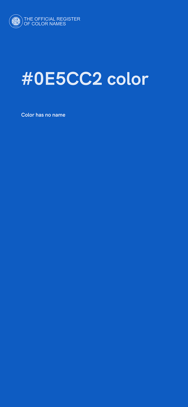 #0E5CC2 color image