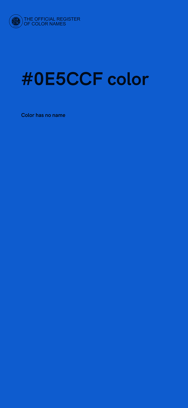 #0E5CCF color image
