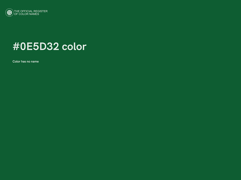 #0E5D32 color image