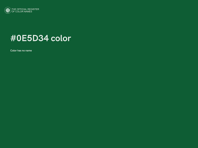 #0E5D34 color image