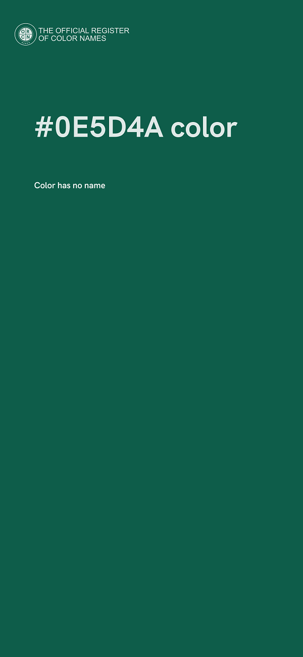 #0E5D4A color image