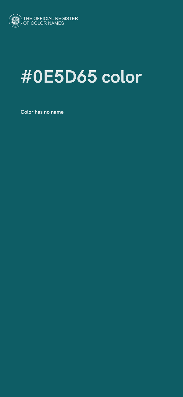 #0E5D65 color image