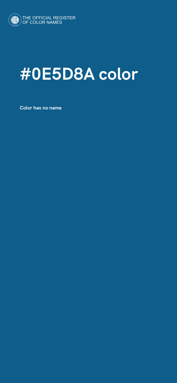 #0E5D8A color image