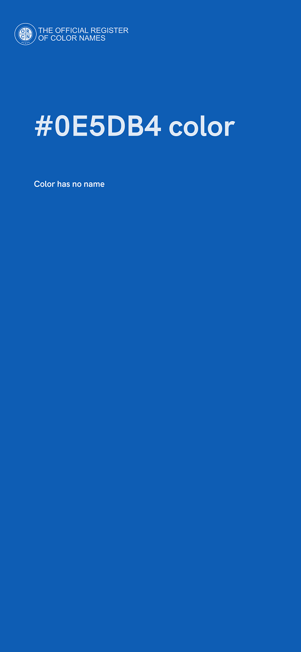#0E5DB4 color image