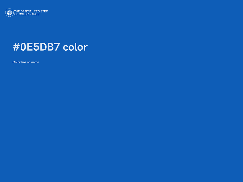 #0E5DB7 color image