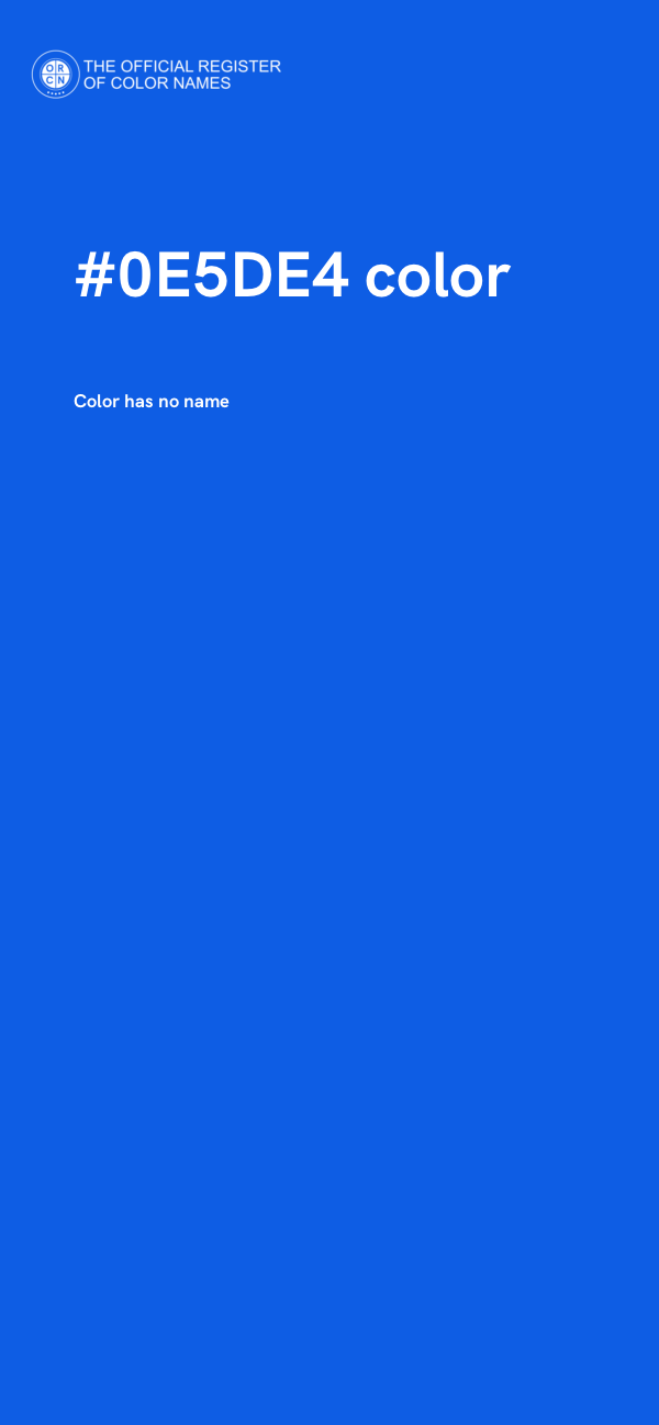 #0E5DE4 color image
