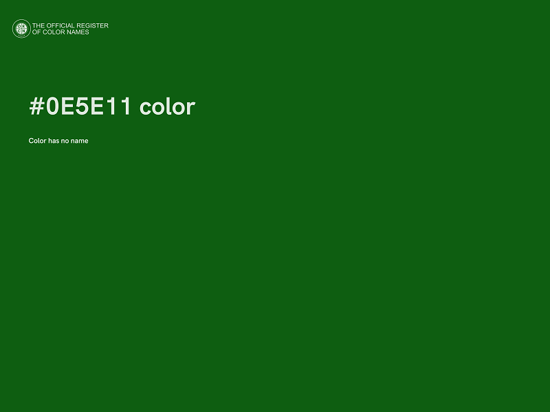 #0E5E11 color image