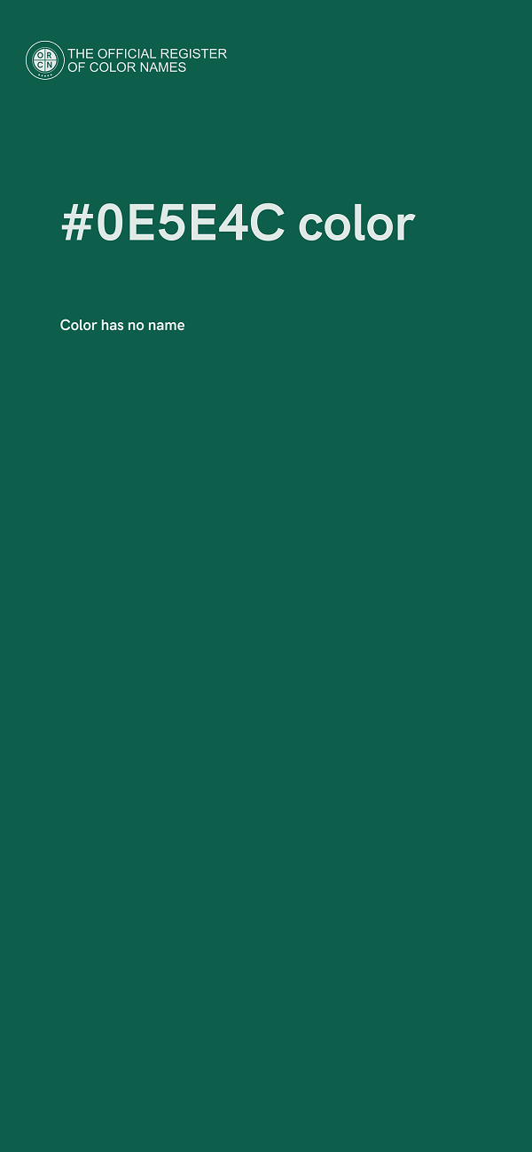 #0E5E4C color image