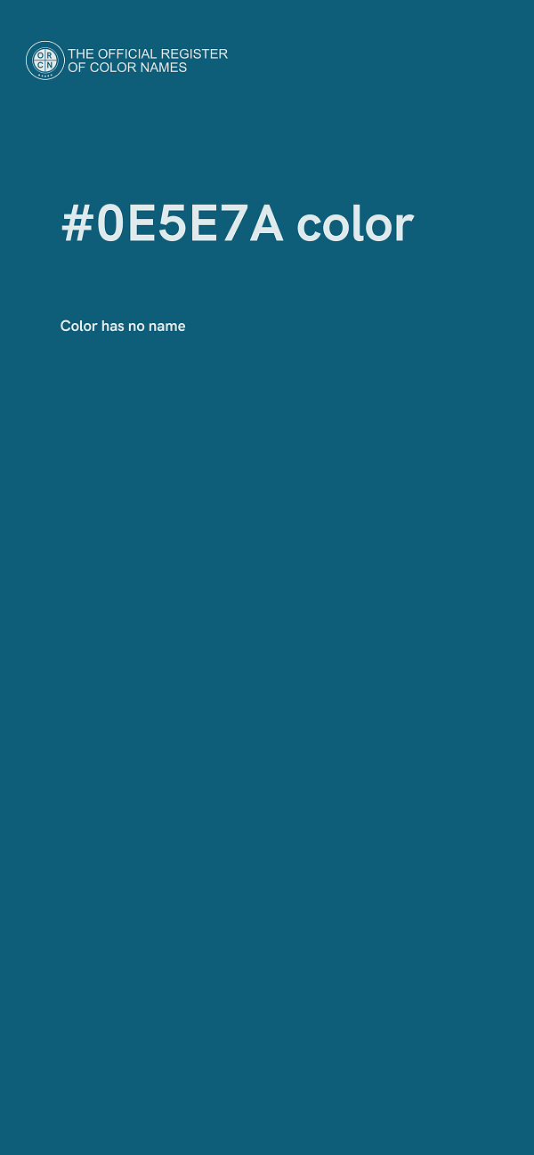 #0E5E7A color image