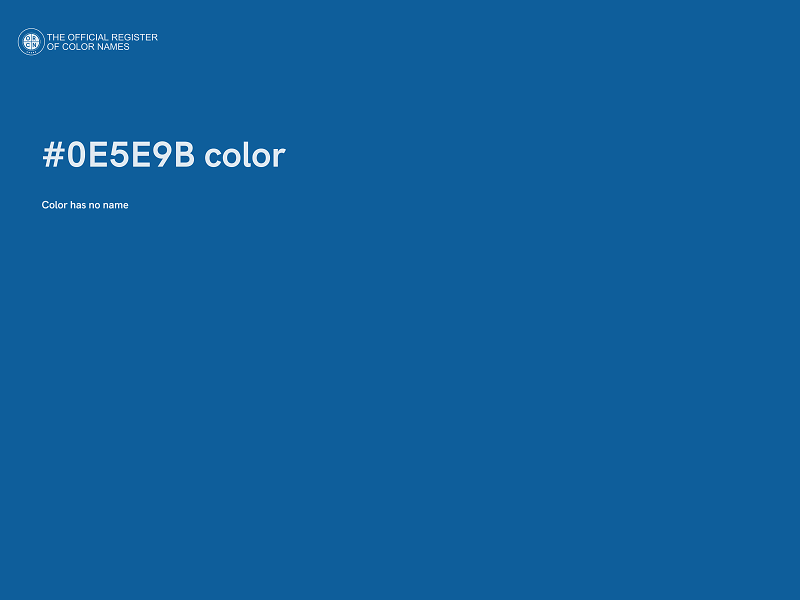 #0E5E9B color image