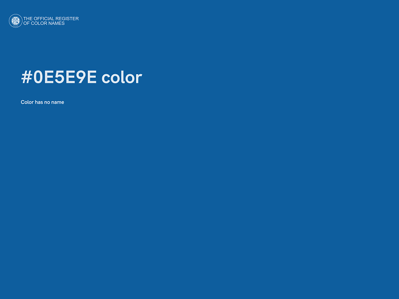 #0E5E9E color image