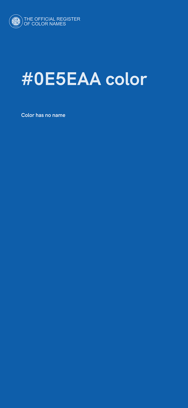 #0E5EAA color image