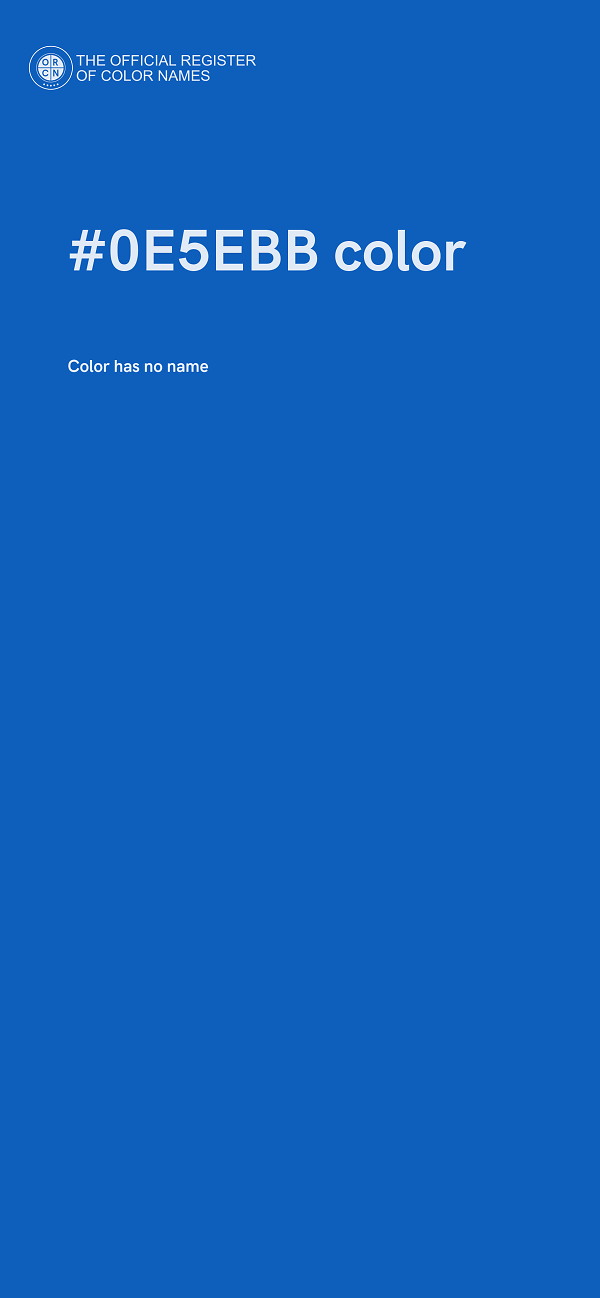 #0E5EBB color image