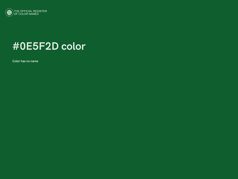 #0E5F2D color image