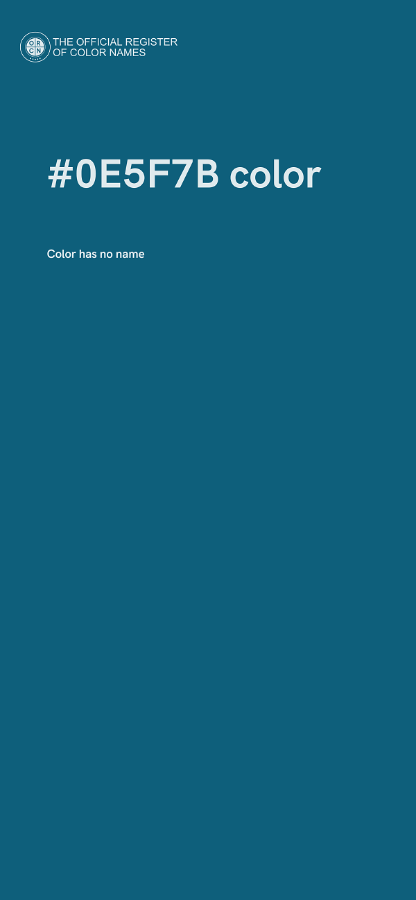 #0E5F7B color image