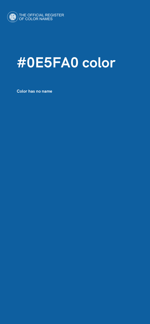 #0E5FA0 color image