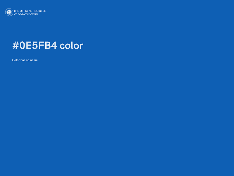 #0E5FB4 color image