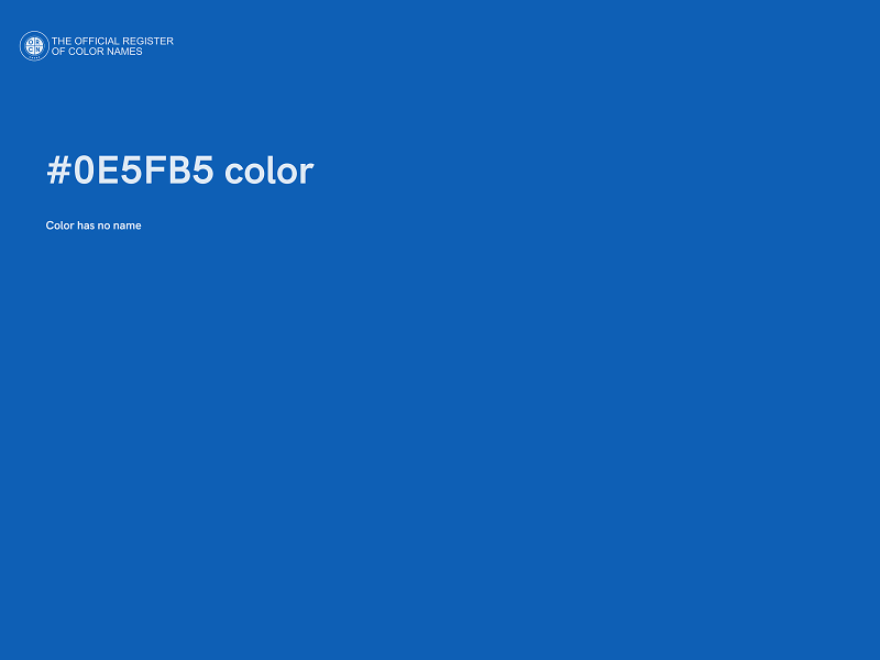 #0E5FB5 color image