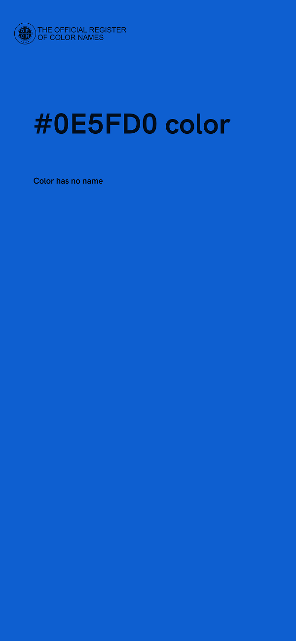 #0E5FD0 color image