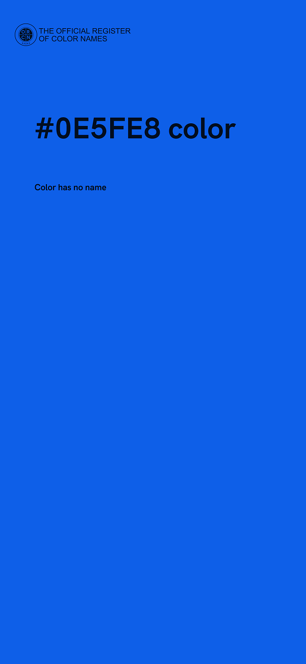 #0E5FE8 color image
