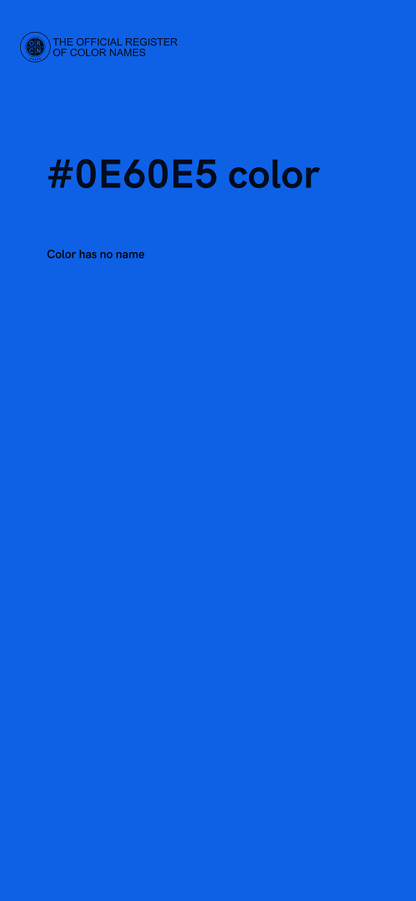 #0E60E5 color image