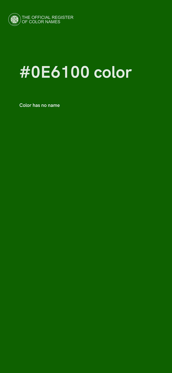 #0E6100 color image