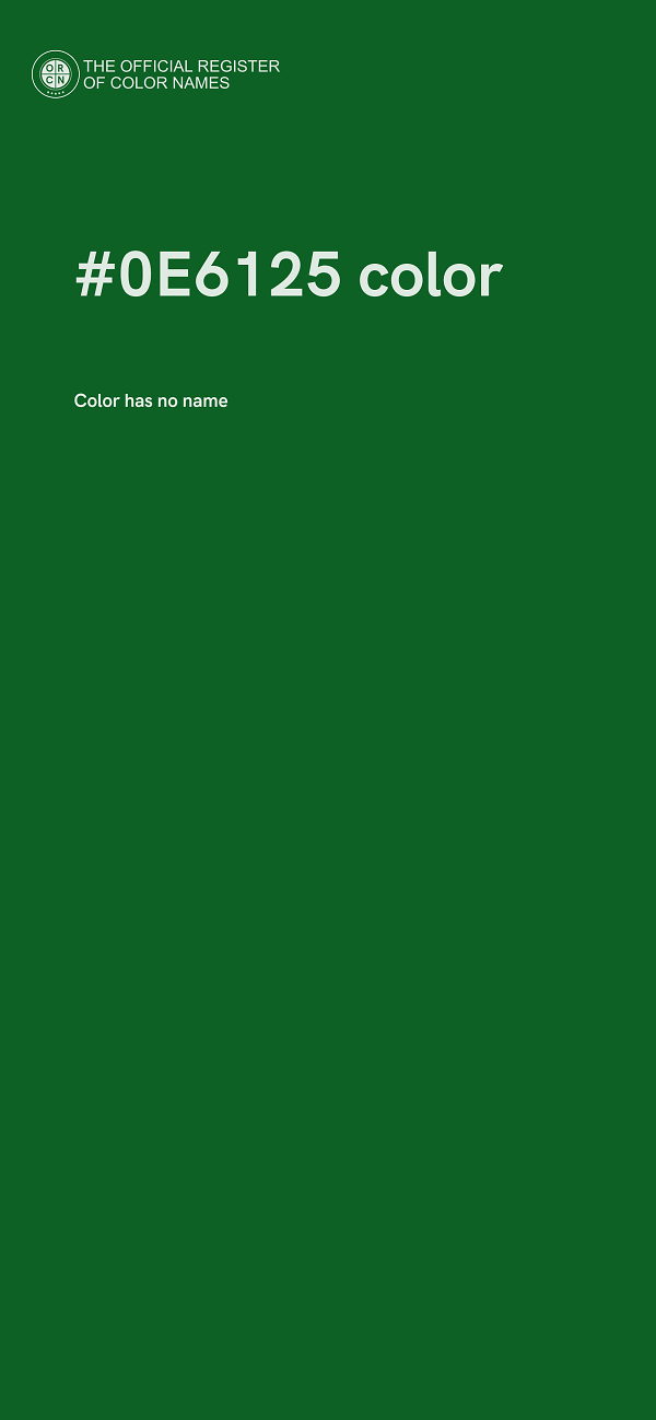 #0E6125 color image