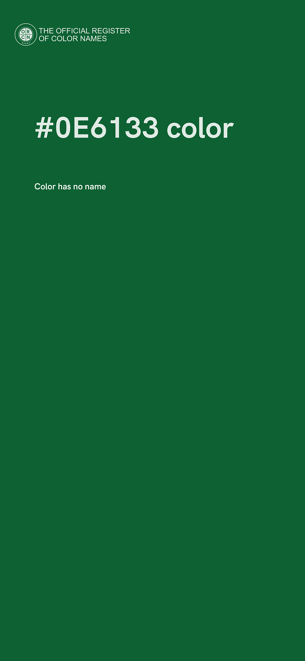 #0E6133 color image